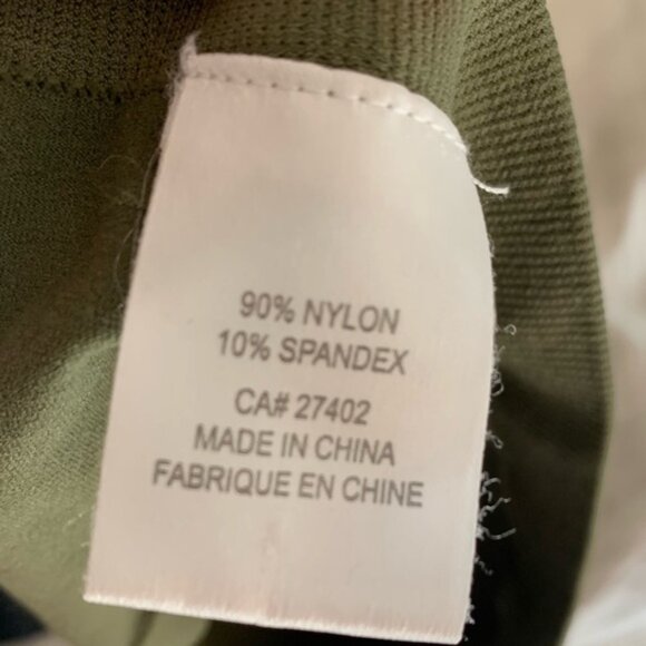 Army Green Spandex Strapless Bra Bandeau Tube Top - Picture 3 of 3